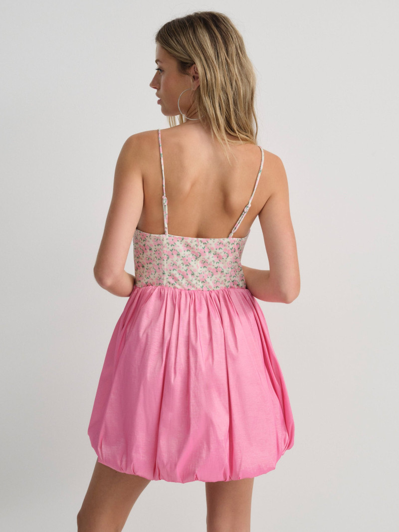 For Love & Lemons Berry Bud Bubble Mini Dress outlook