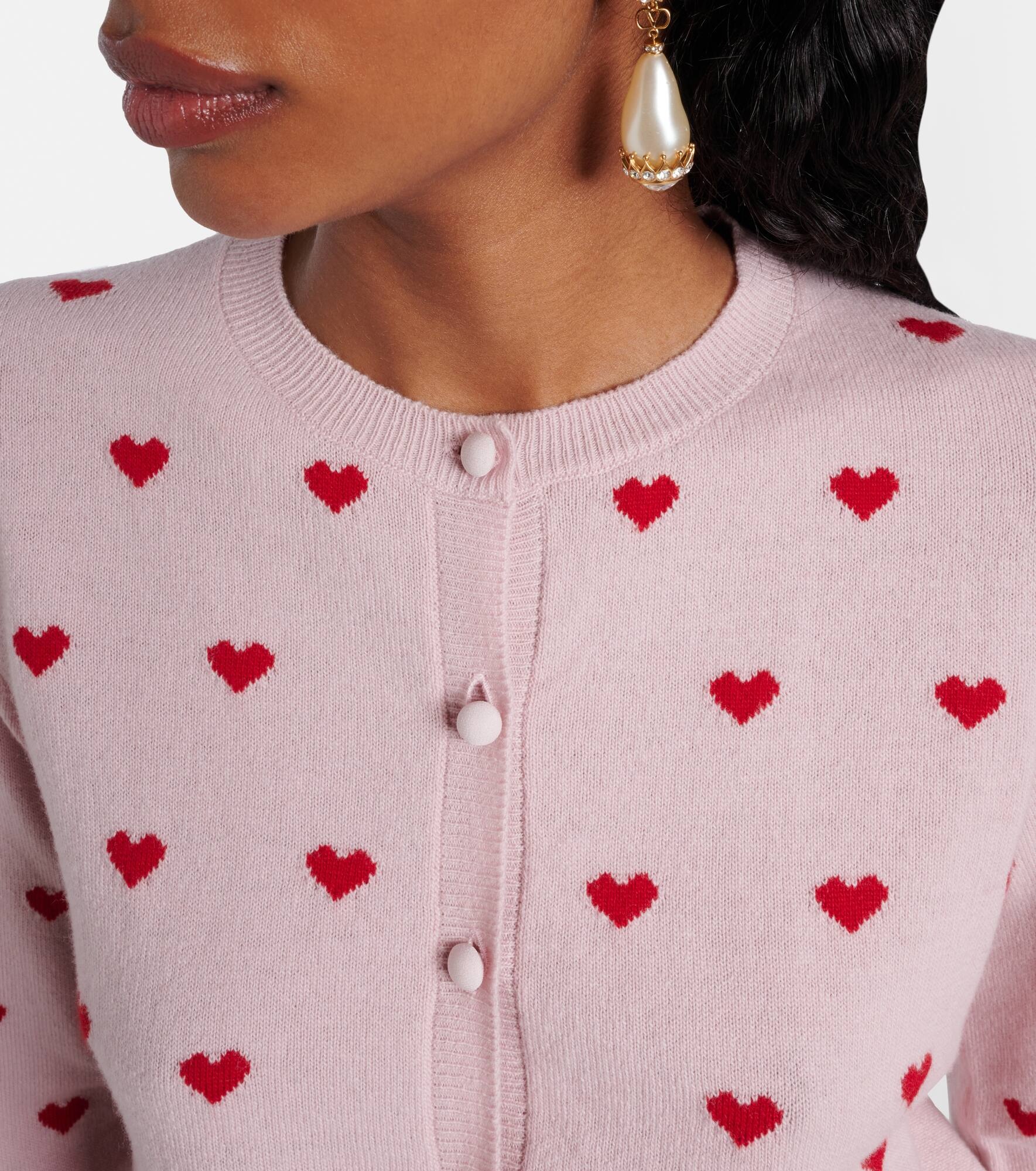 Jacquard virgin wool cardigan - 4