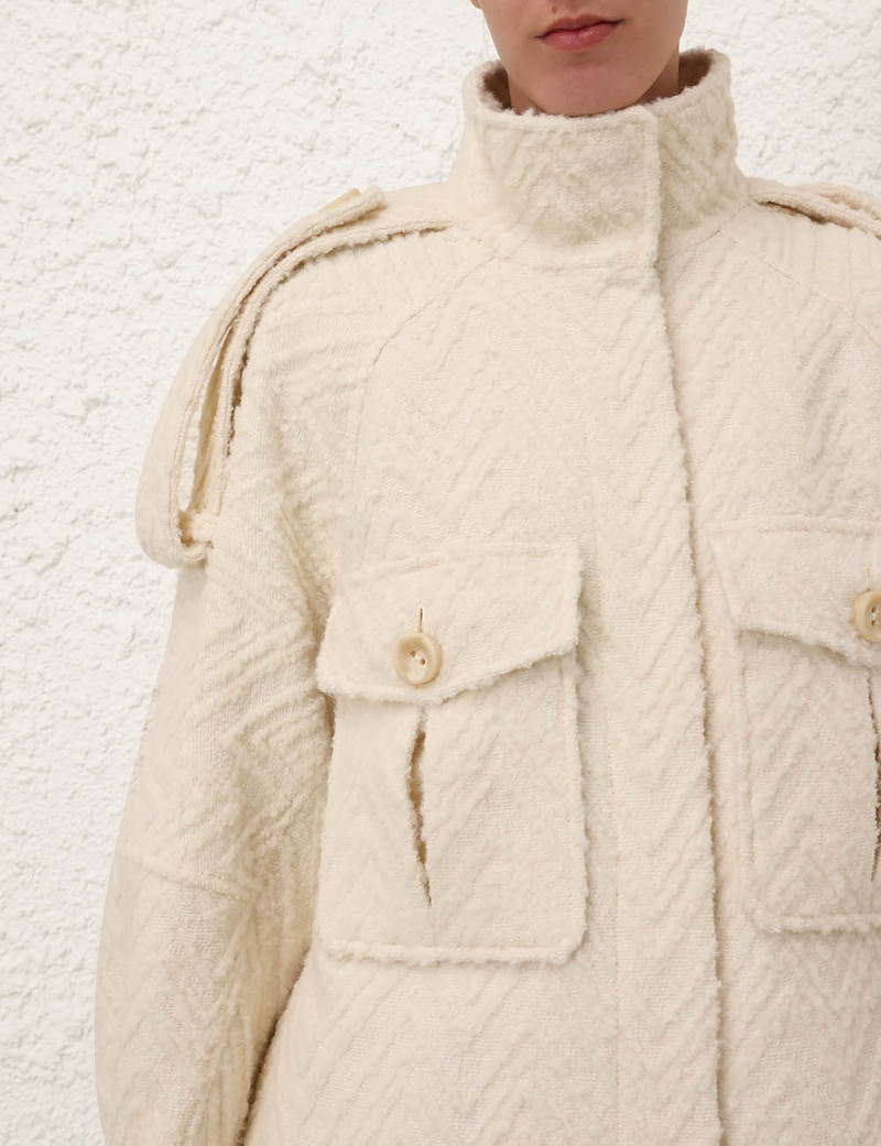 ILLUSTRATION CHEVRON COAT 5