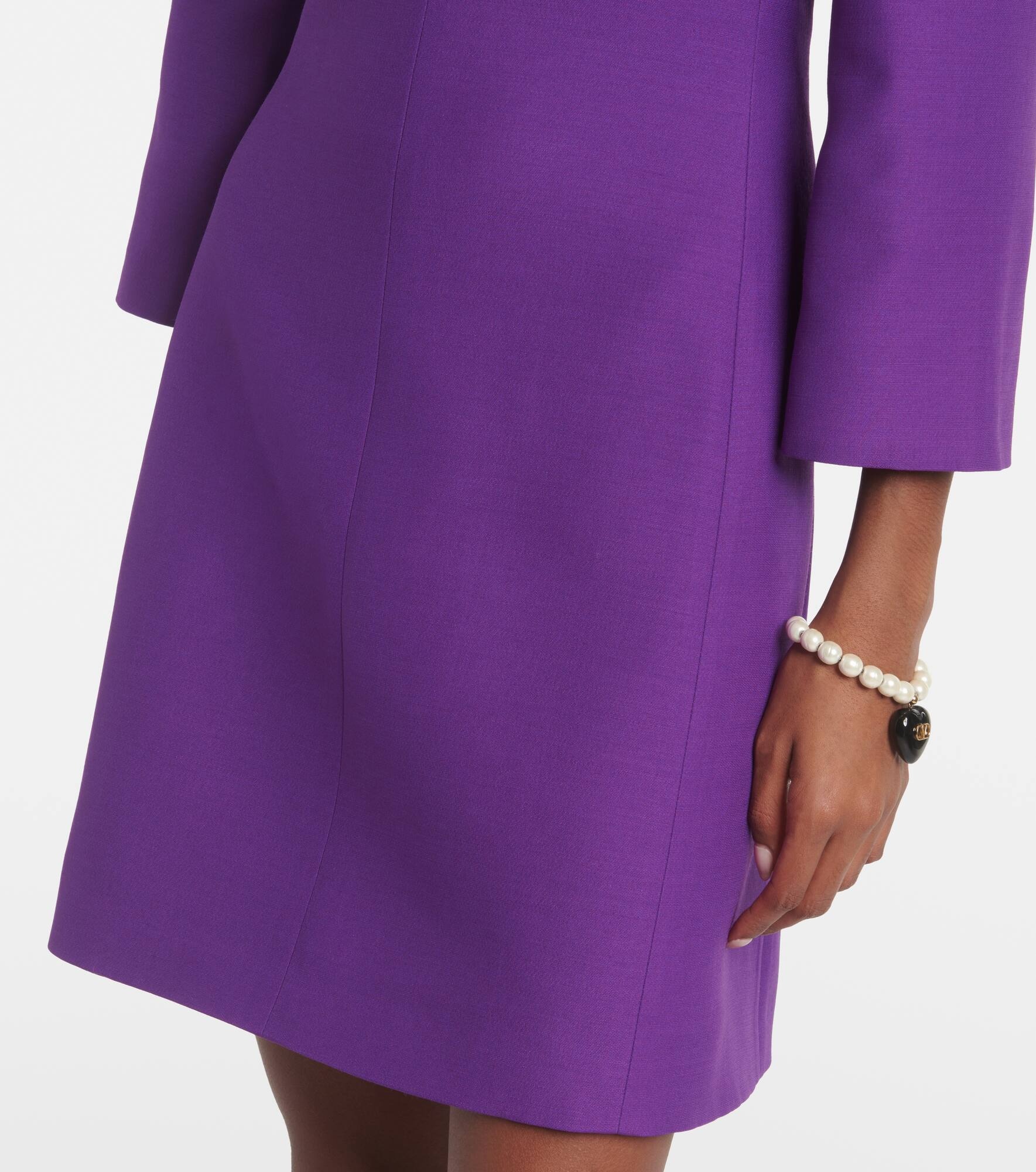 Crepe Couture scalloped minidress - 5