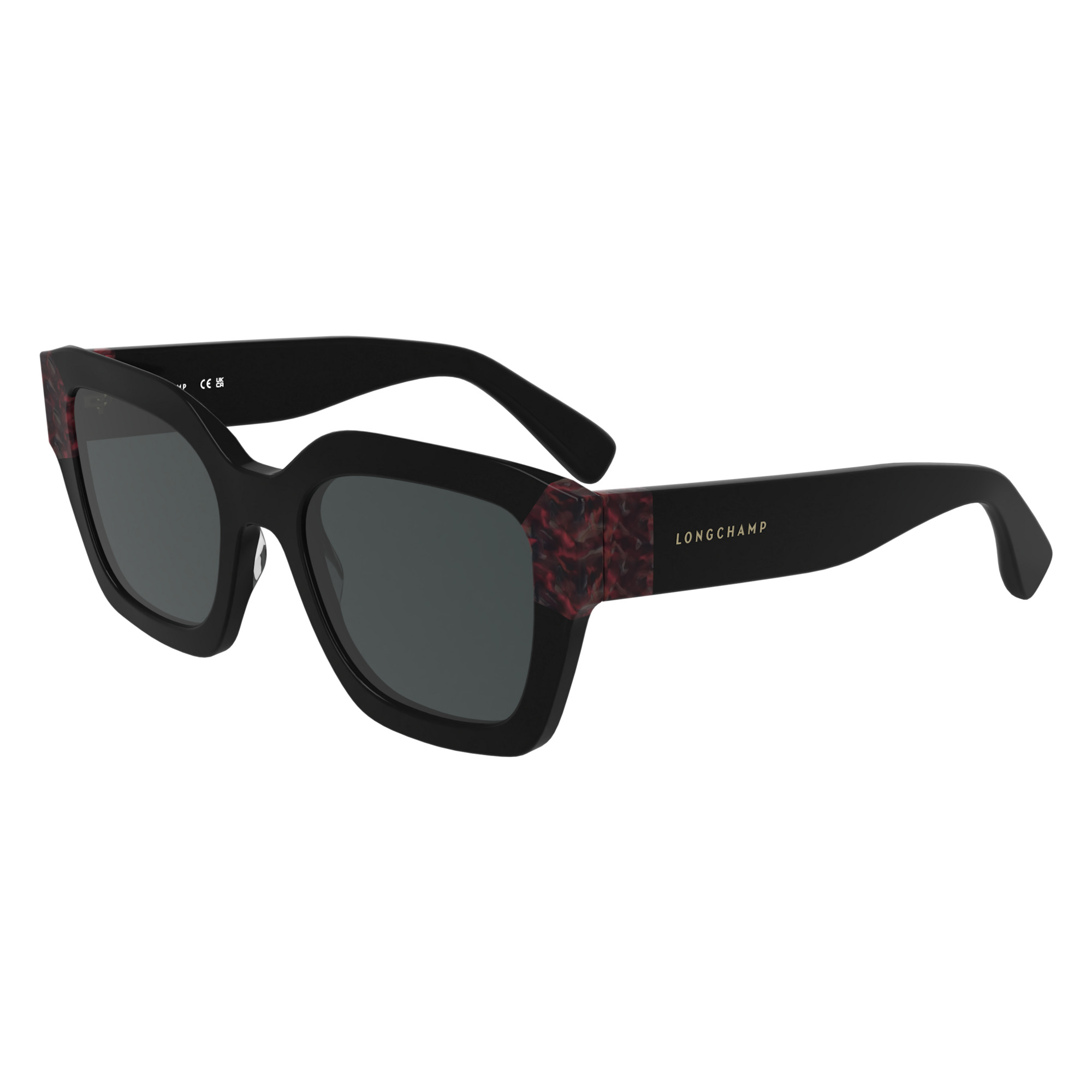 Sunglasses Black/Havana Red - Acetate - 2