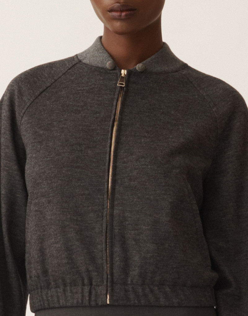 Boiled wool jersey bomber 5
