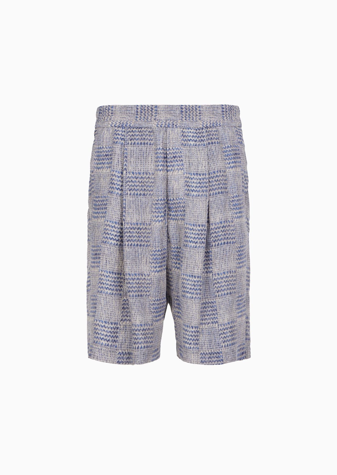 Printed cupro Bermuda shorts - 1