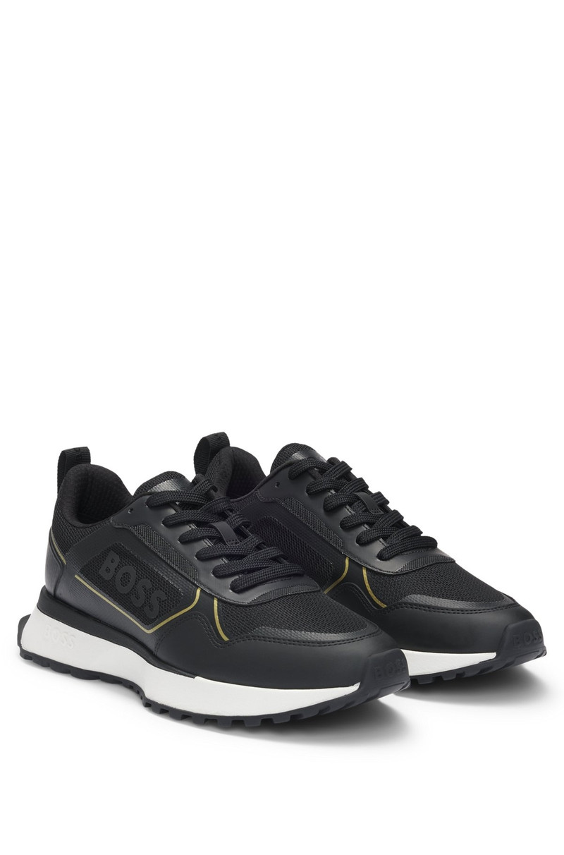 MIXED-MATERIAL TRAINERS WITH LARGE SIDE-PANEL LOGO 2