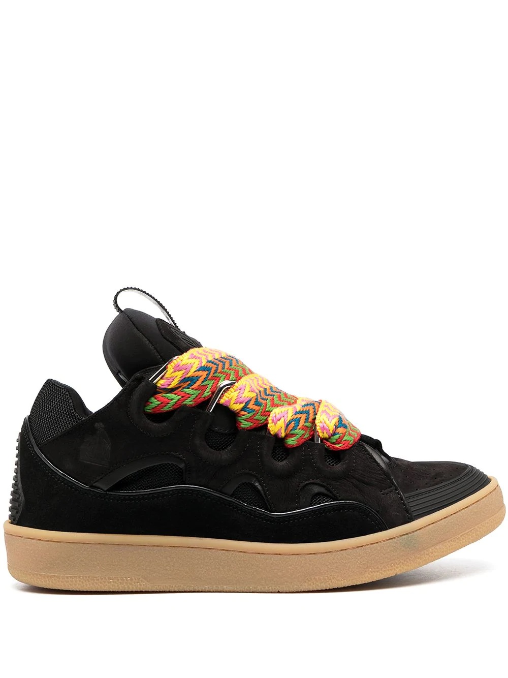 zigzag lace-up sneakers - 1