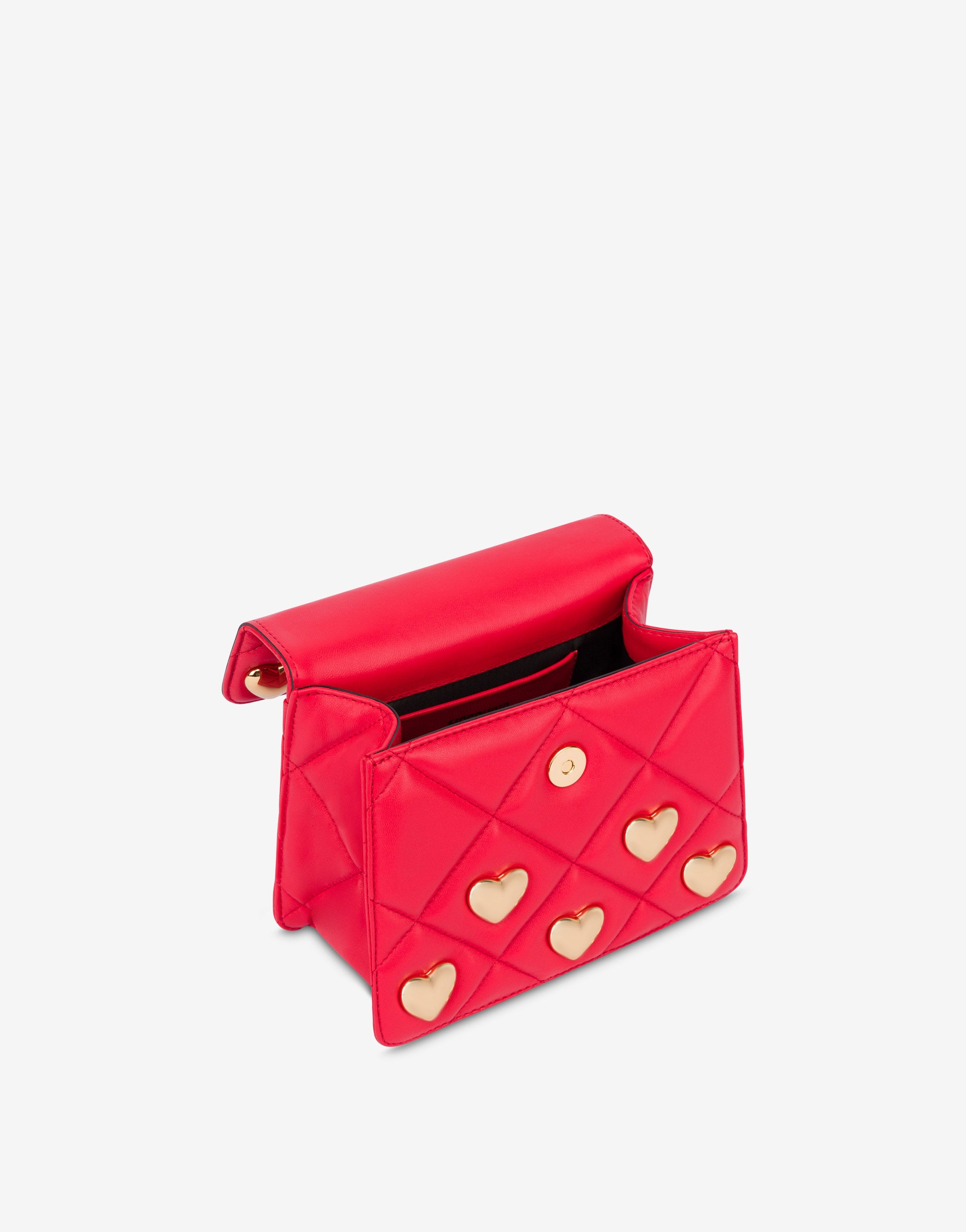HEART STUDS QUILTED HANDBAG - 3
