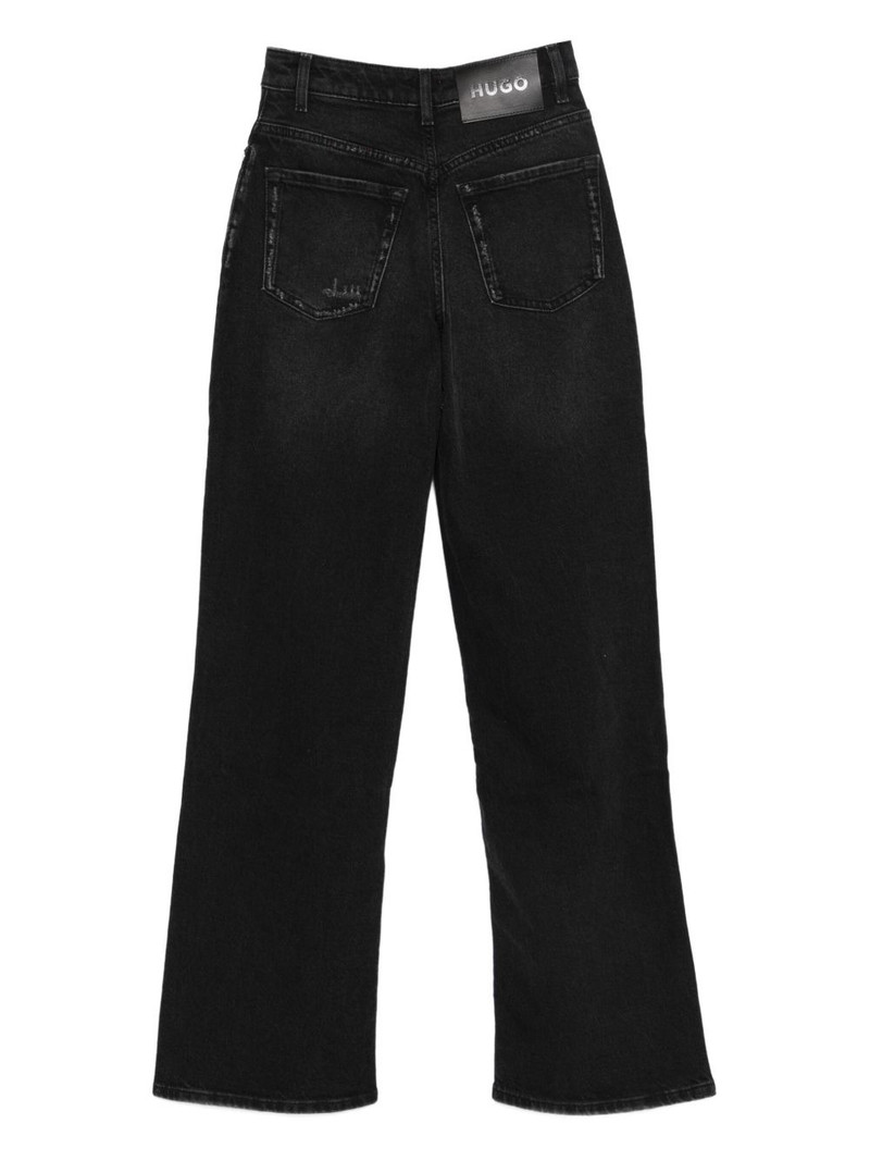 HUGO logo-patch straight jeans outlook
