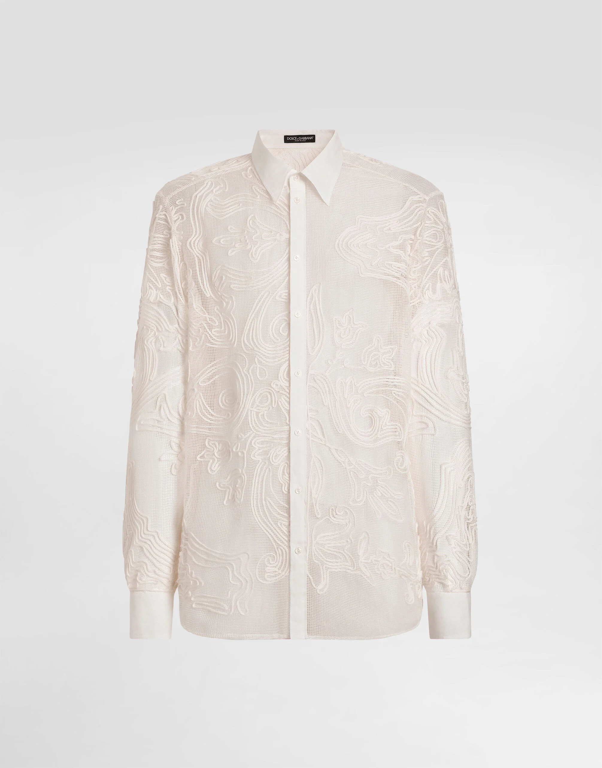Martini shirt in embroidered linen - 1