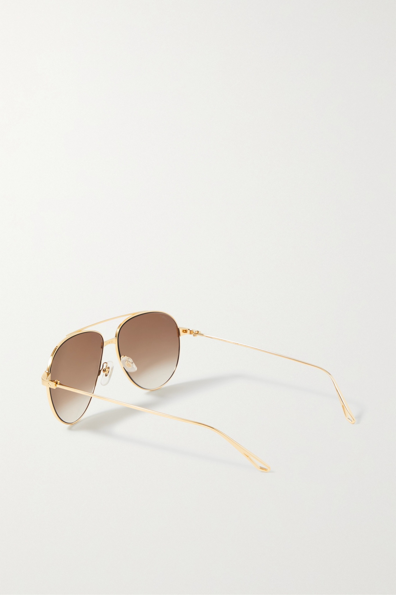 Santos de Cartier aviator-style gold-tone sunglasses - 3