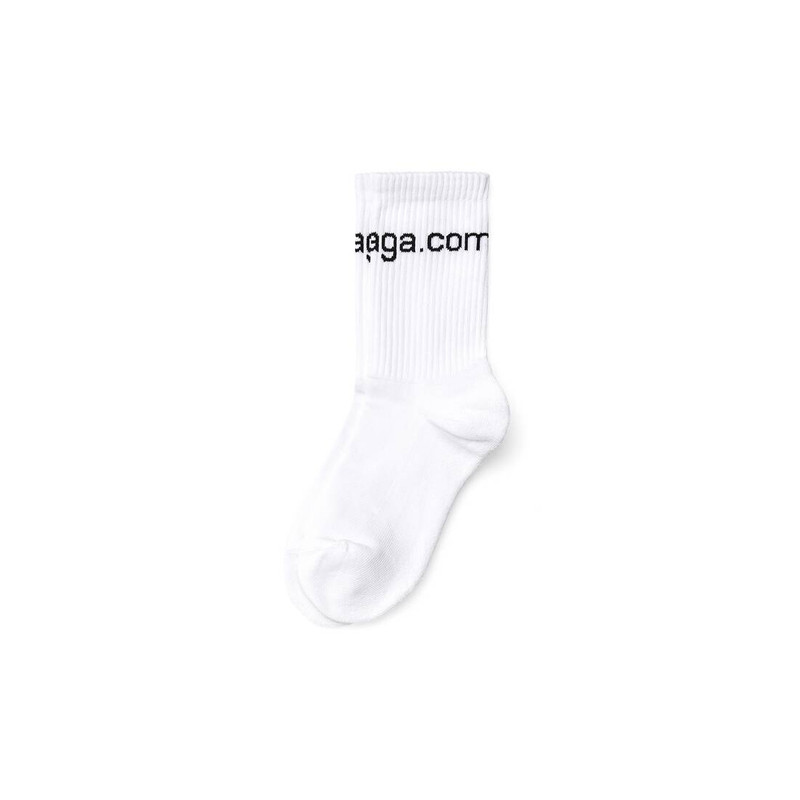 BALENCIAGA Women's Bal.com Socks in White outlook
