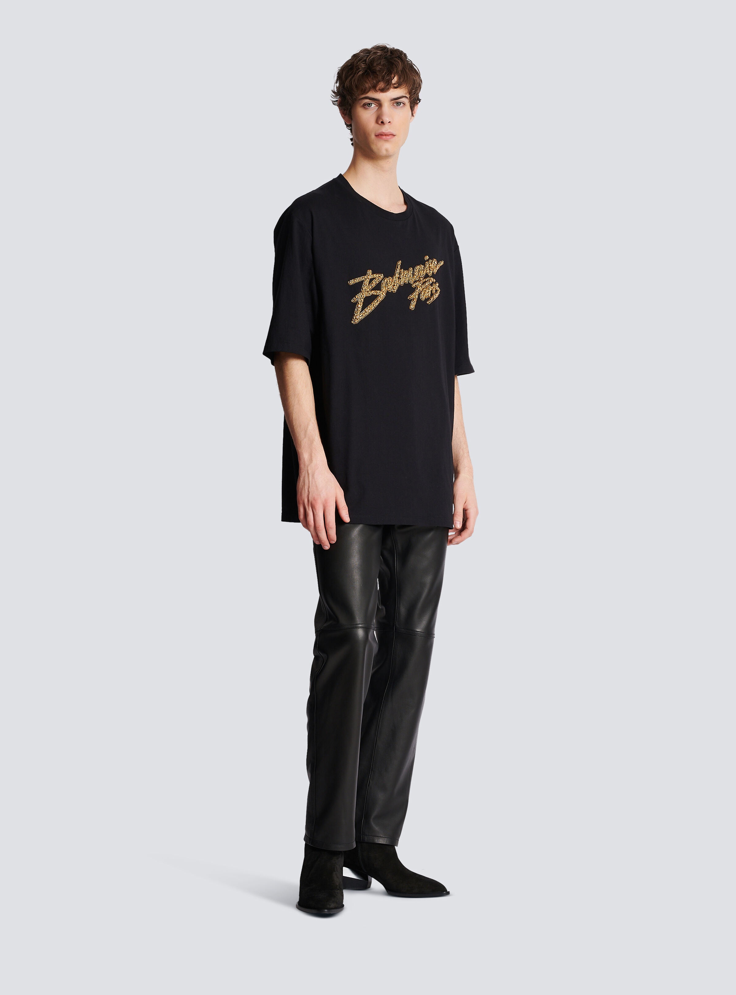 Balmain signature T-shirt - 3