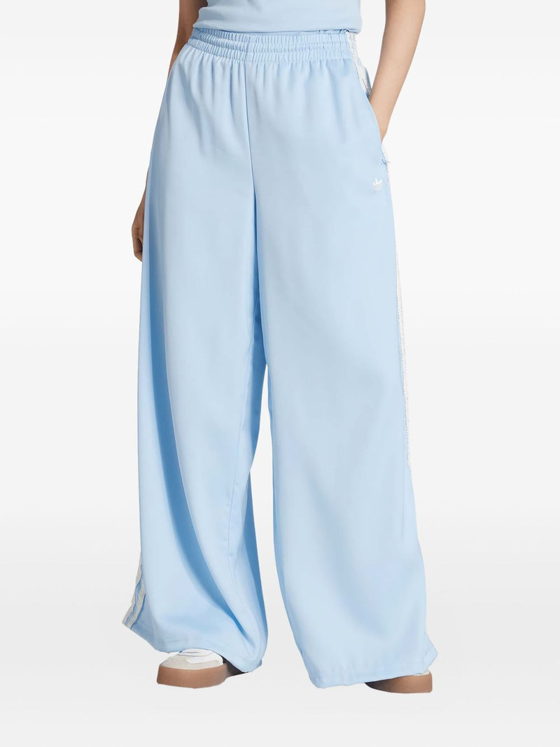adidas elasticated side-stripe pants outlook