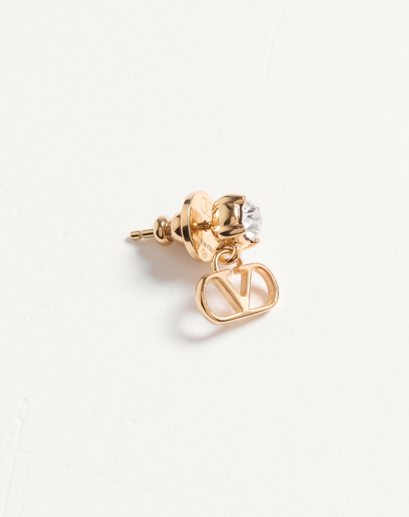 Valentino VLOGO SIGNATURE EARRINGS IN METAL AND SWAROVSKI® CRYSTALS outlook