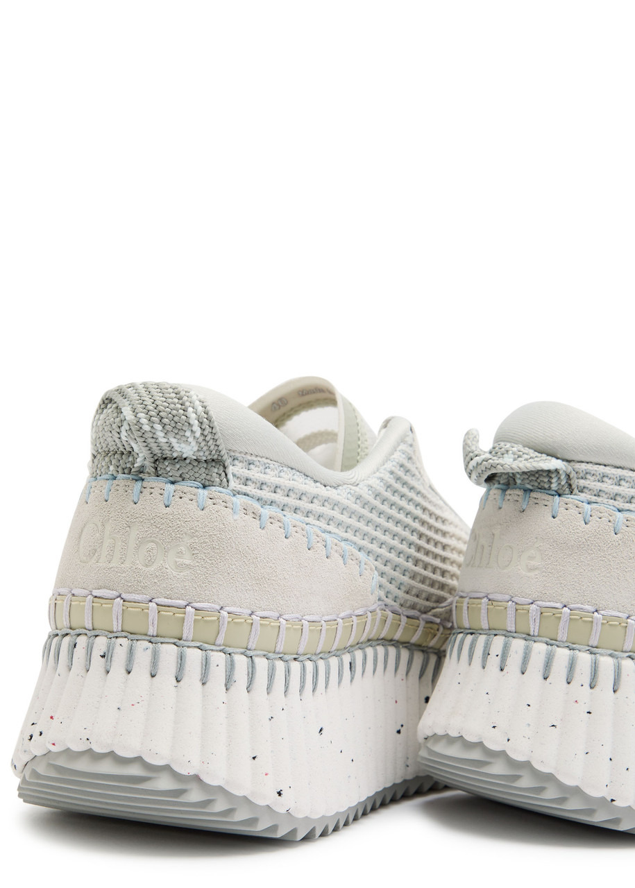 Chloe Nama Panelled Knitted Sneakers - 4
