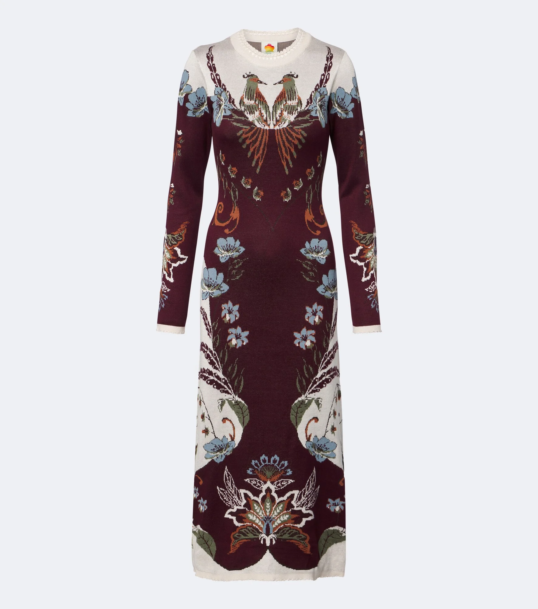 Millena floral jacquard sweater dress - 1
