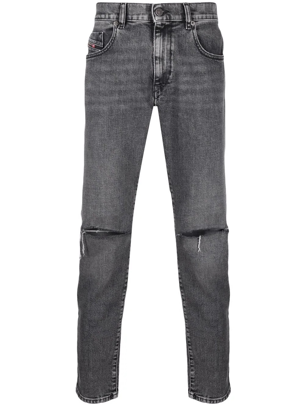 low-rise straight-leg jeans - 1