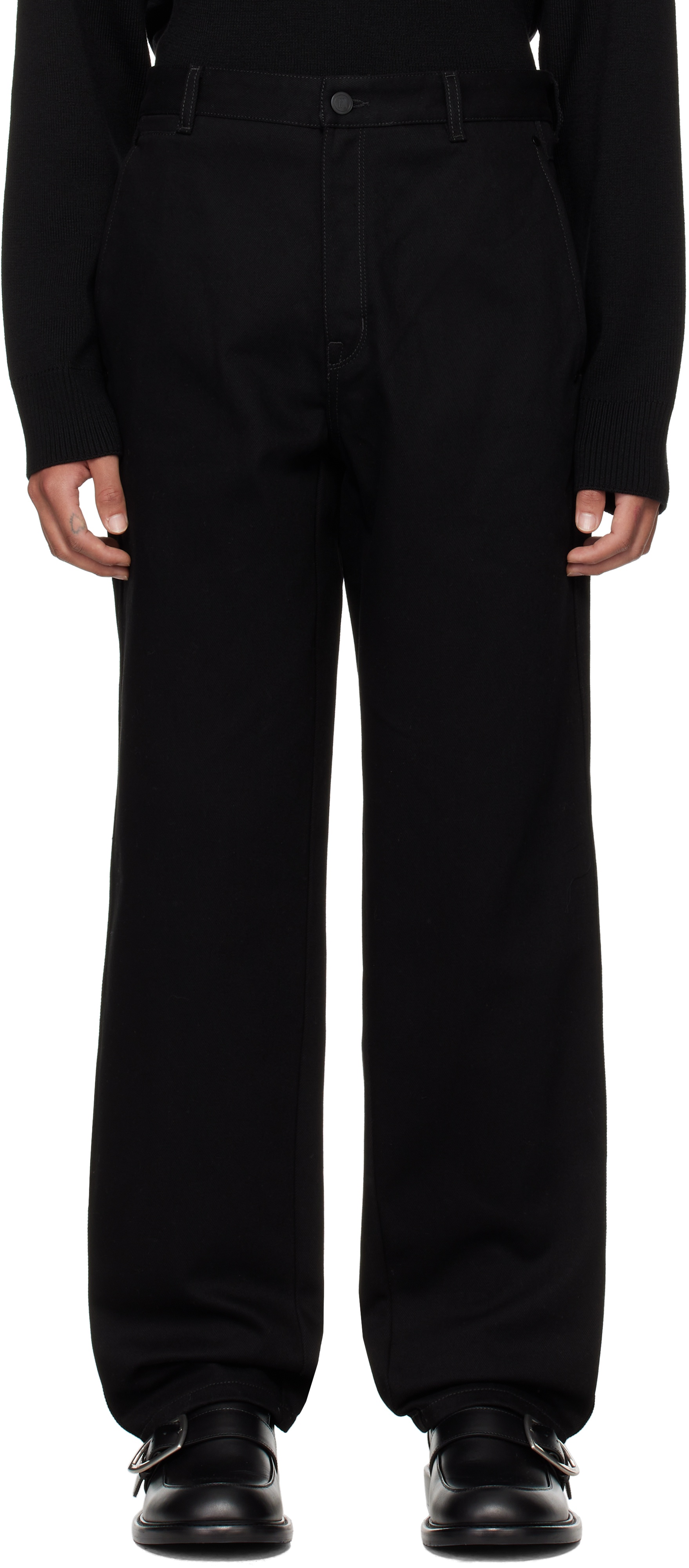 【関税込み】LGN Louis Gabriel Nouchi ジーンズ LGN LOUIS GABRIEL NOUCHI straight-leg Jeans | Black