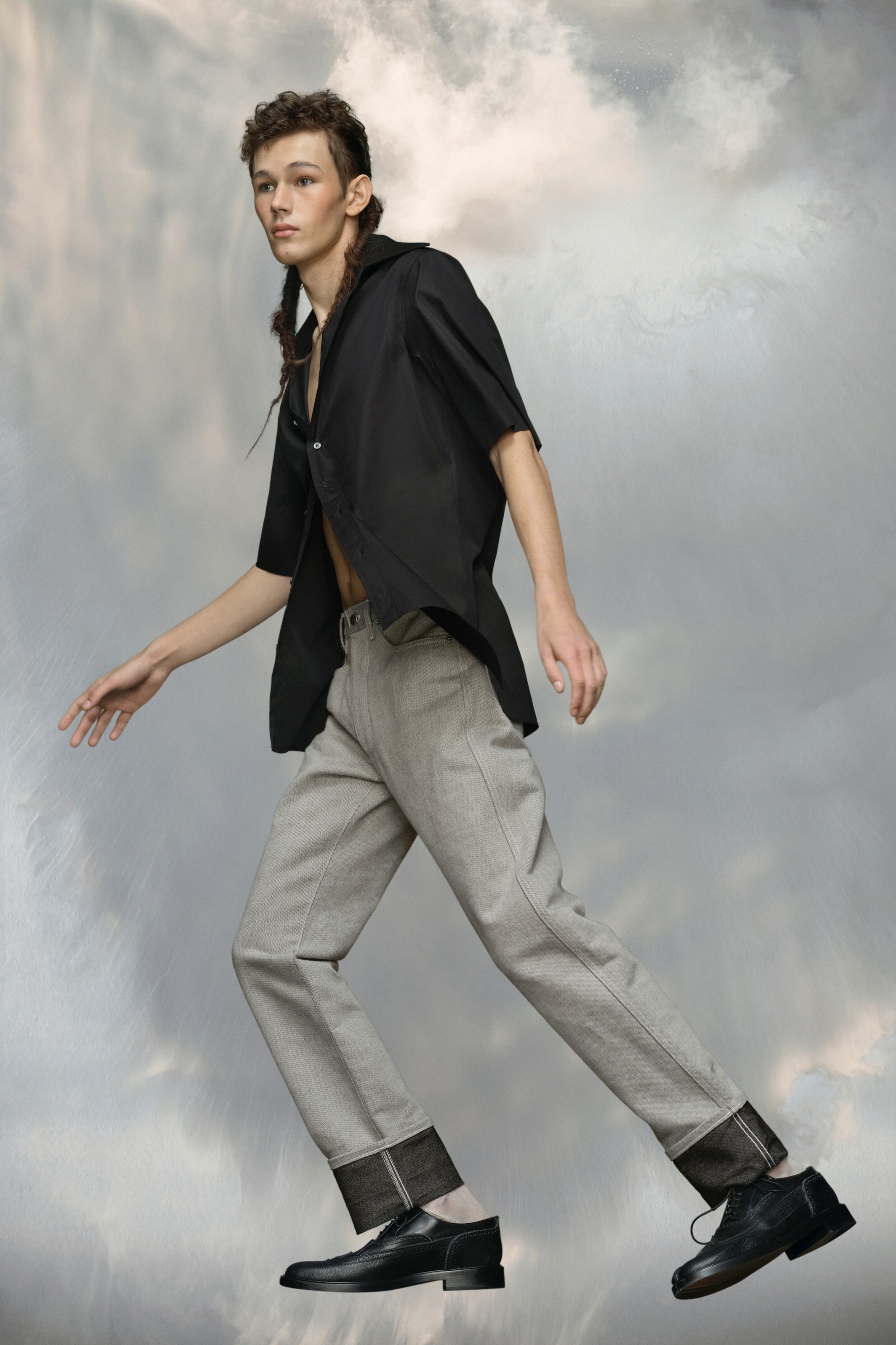 Turn-up jeans - 4