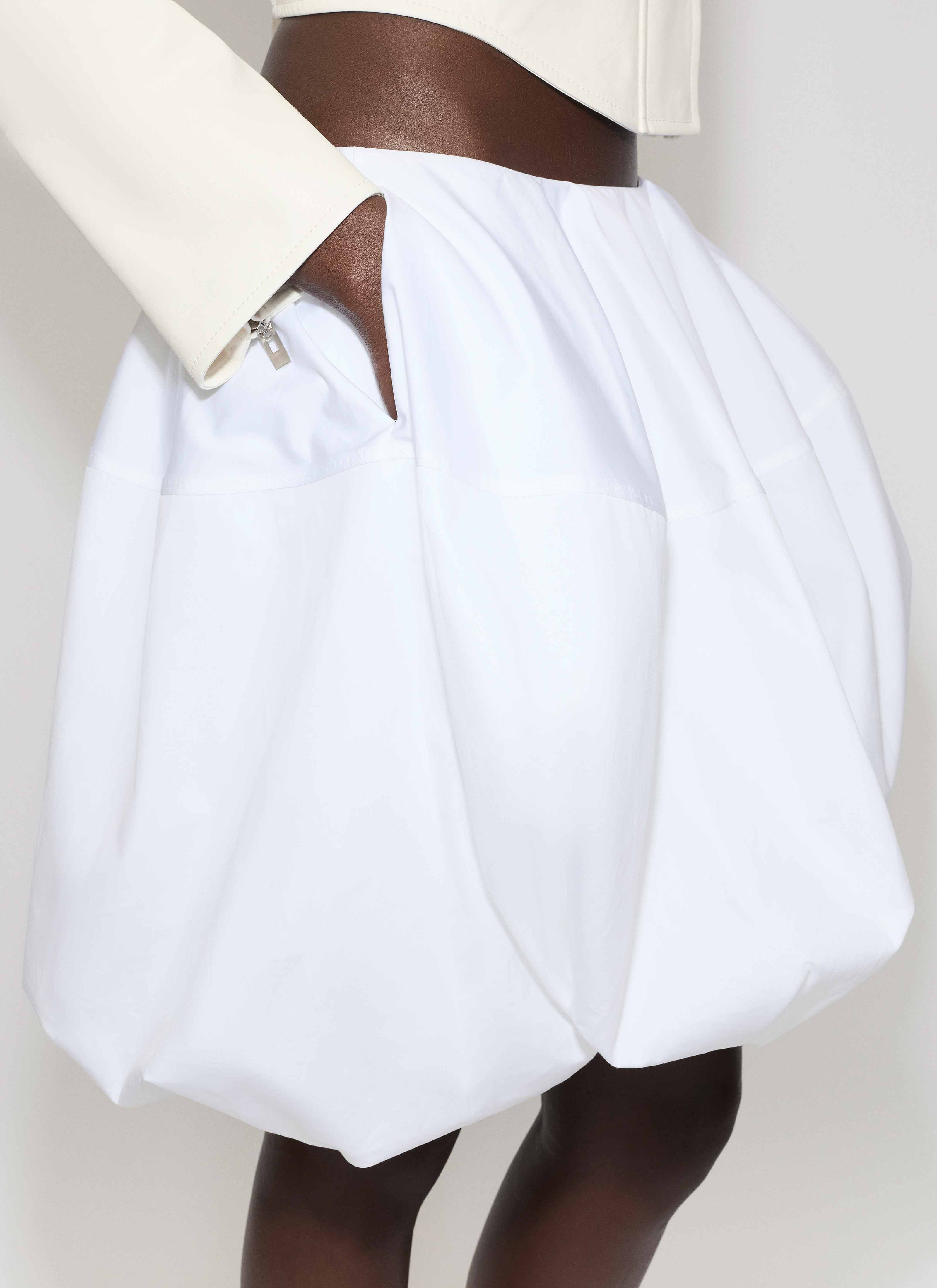 COTTON POPLIN BALLOON SKIRT - 3