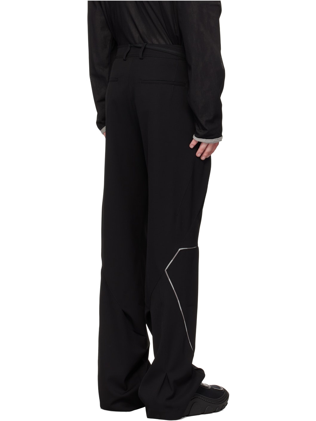 Black Ohne K-Dart Trousers - 3