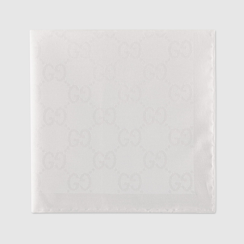 GUCCI GG cotton silk pocket square outlook