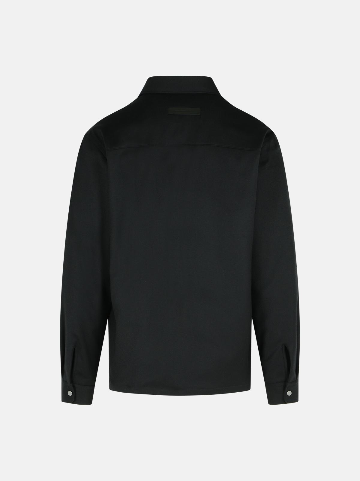 BLACK WOOL JACKET - 3