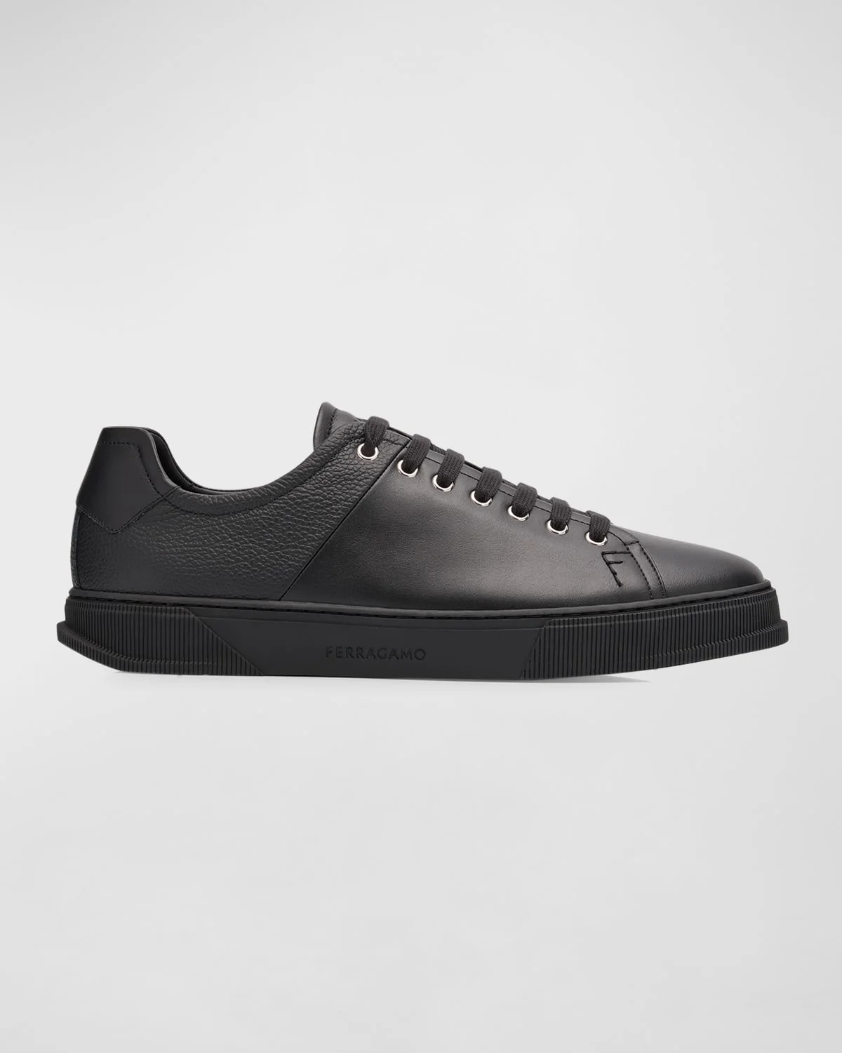 Men's Clayton Mixed Leather Low-Top Sneakers - 1