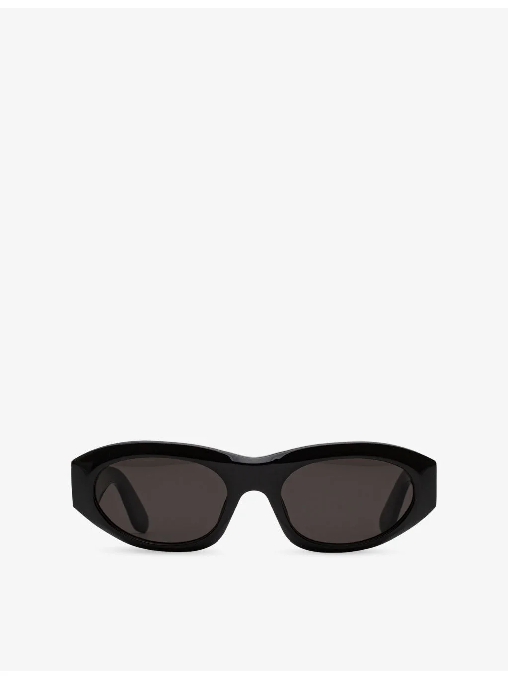 Cinema Black Oval-Frame Acetate Sunglasses - 1