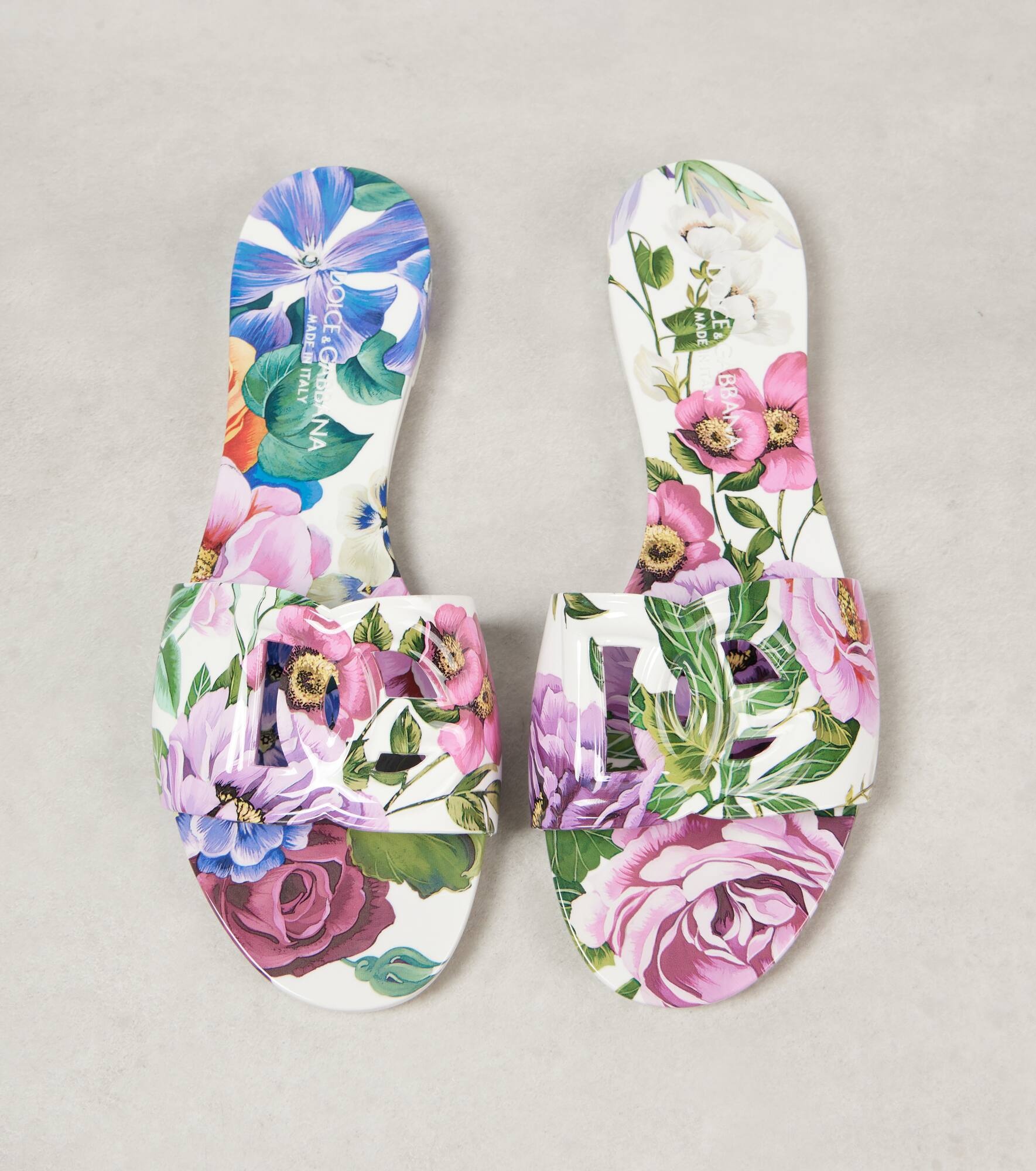 DG floral cutout sandals - 5