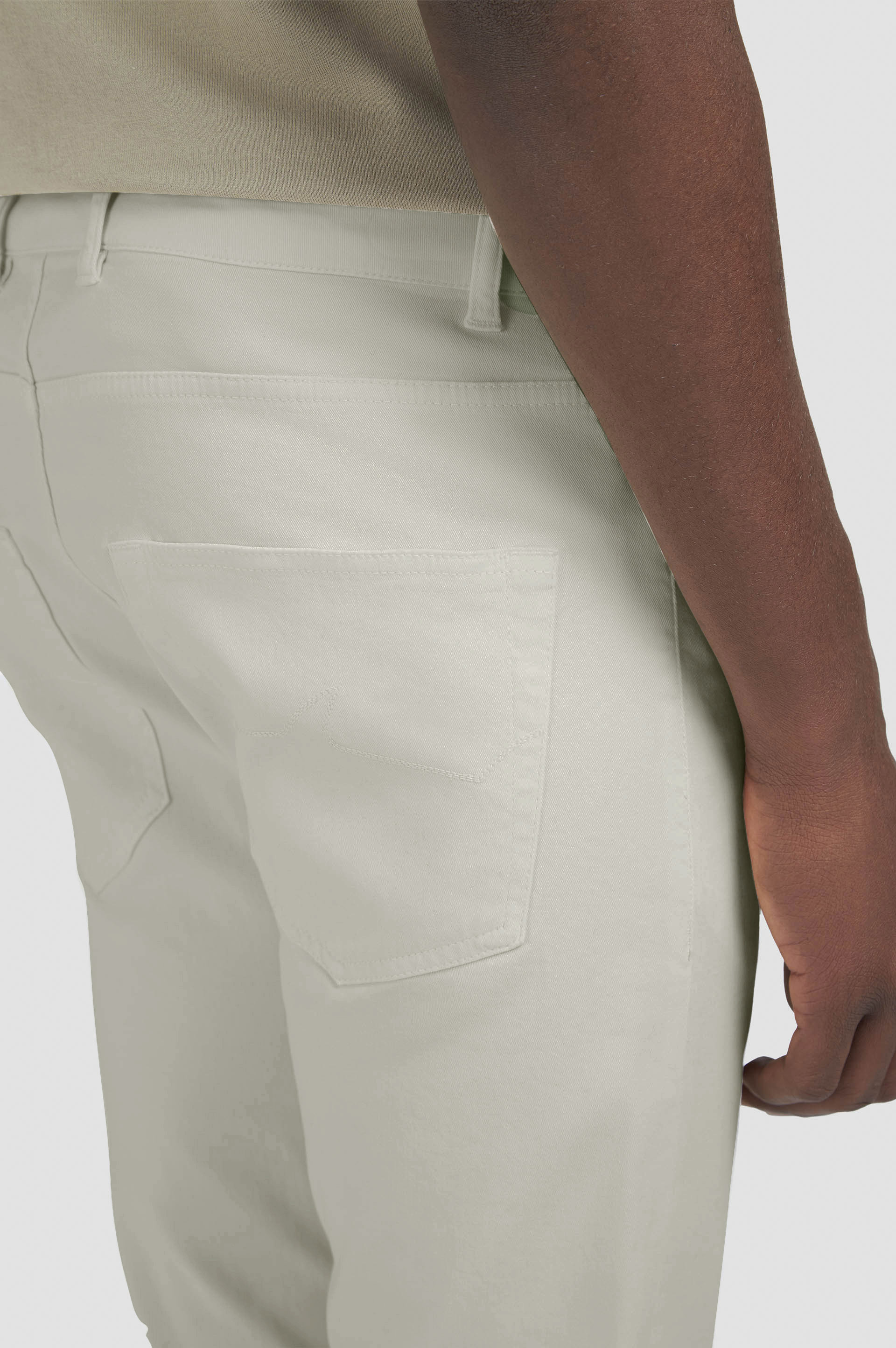 STRETCH COTTON 5 POCKETS TROUSERS - 4