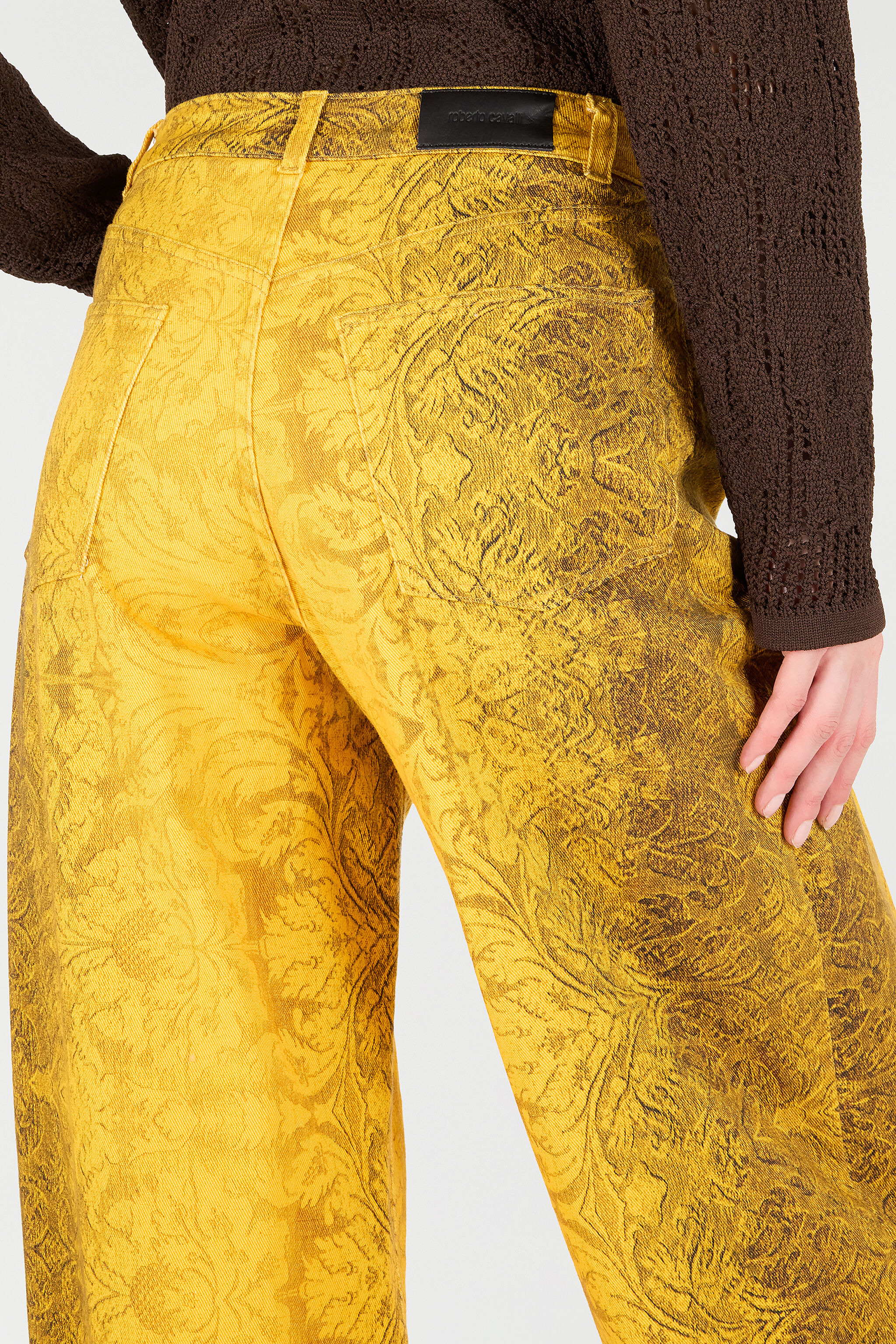 Pants With Broccato Print - 7