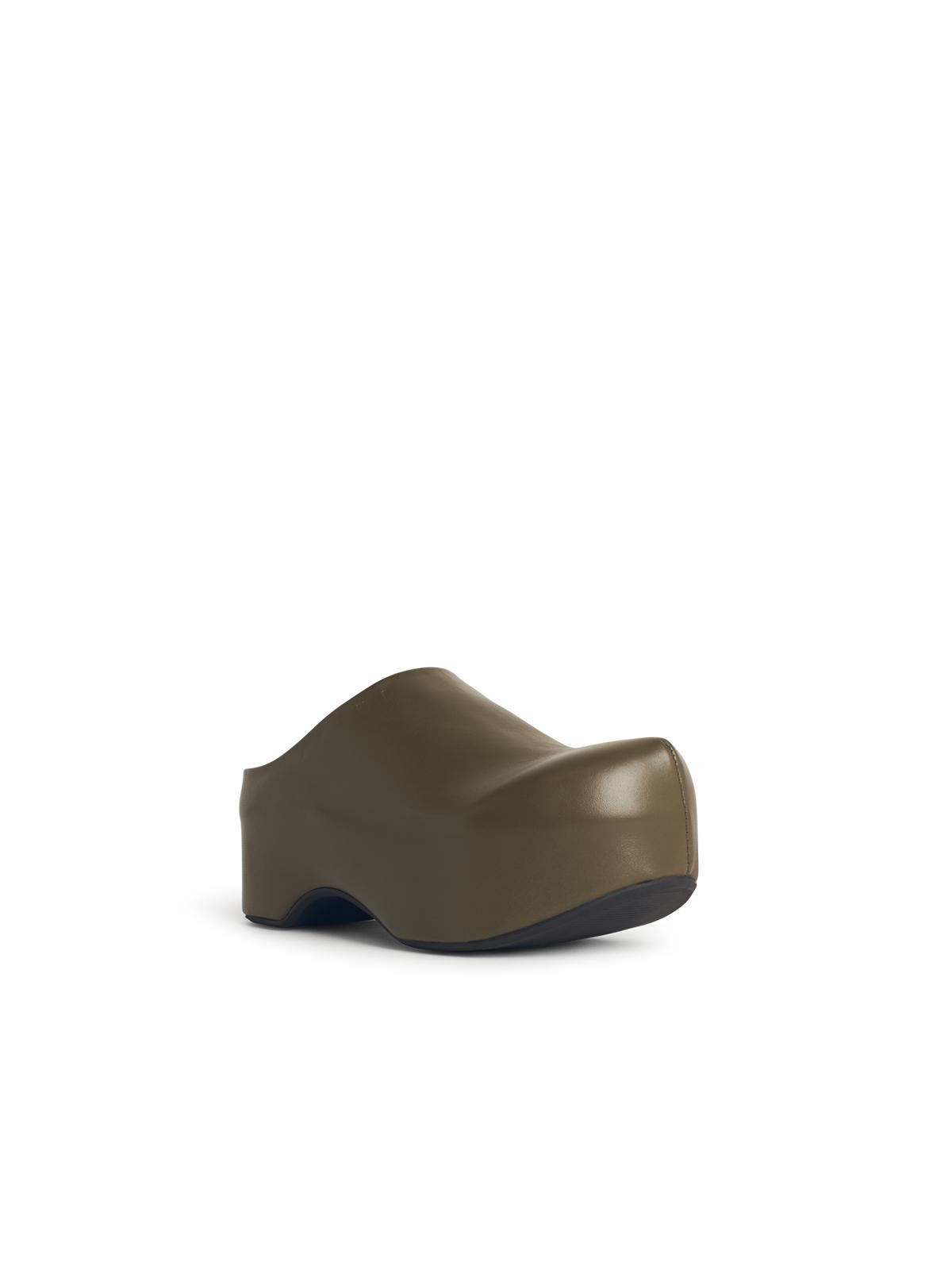 Marni 'Chunky' Green Leather 'Deepsage' Clog Sabots Women - 2
