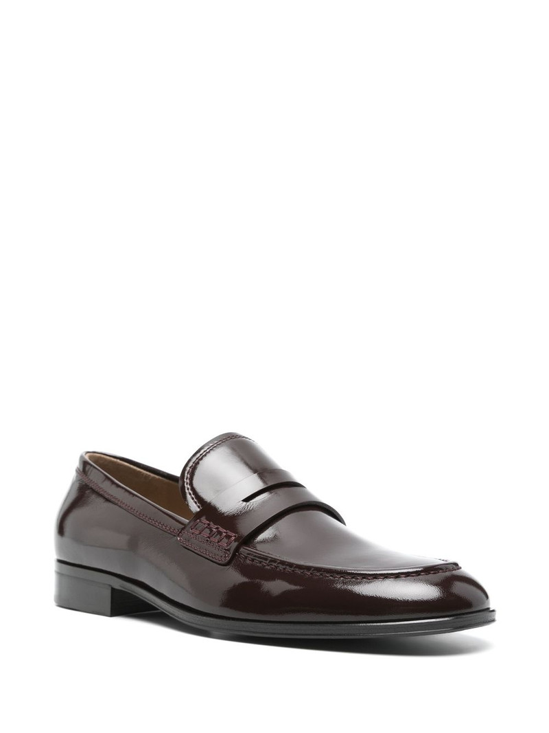 Gianvito Rossi leather loafers outlook