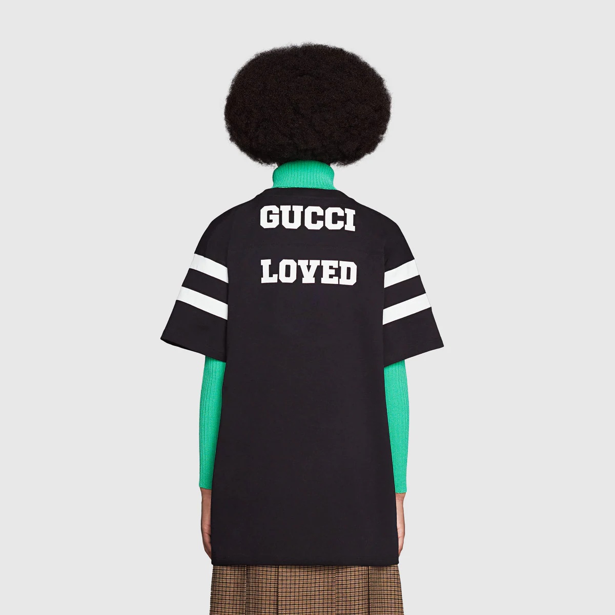GUCCI - グッチトップス 25 Eschatology and Gucci Loved Tシャツ コットン ブラック黒 ホワイト白シロ 40802041474 GUCCI '25 Gucci Eschatology and Gucci Loved' T-shirt
