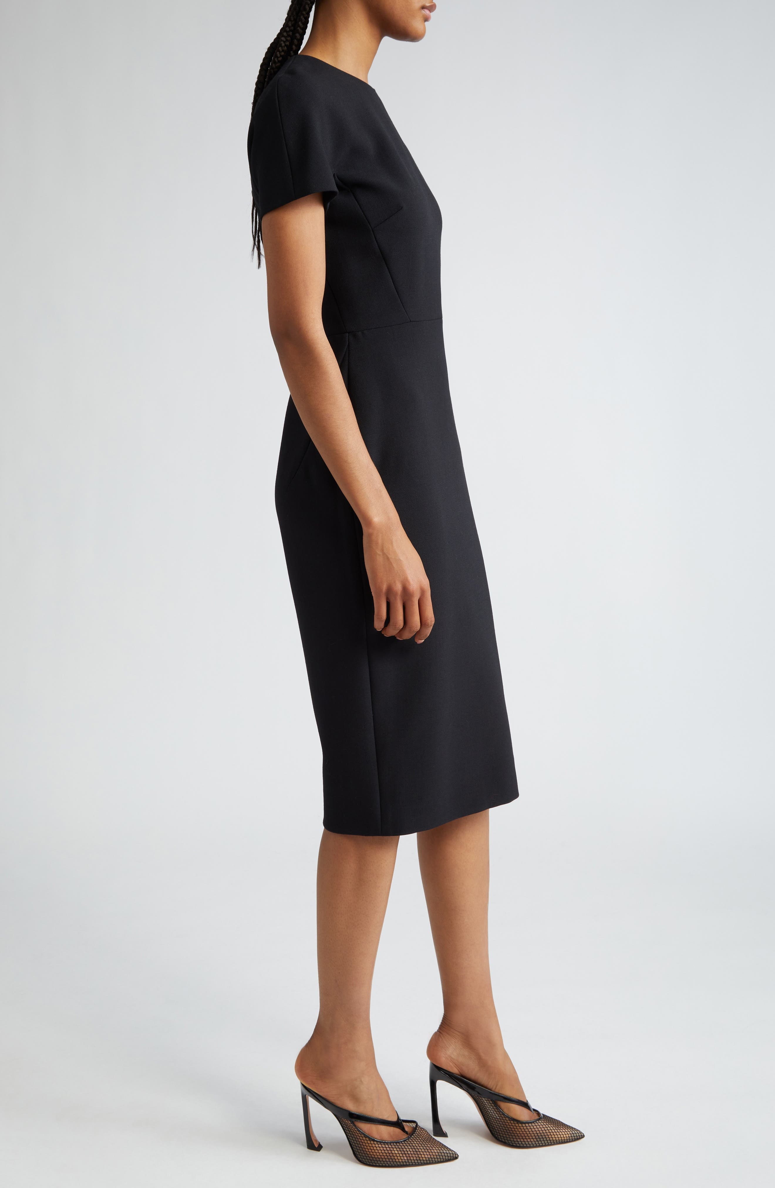 Crepe Sheath Dress - 3