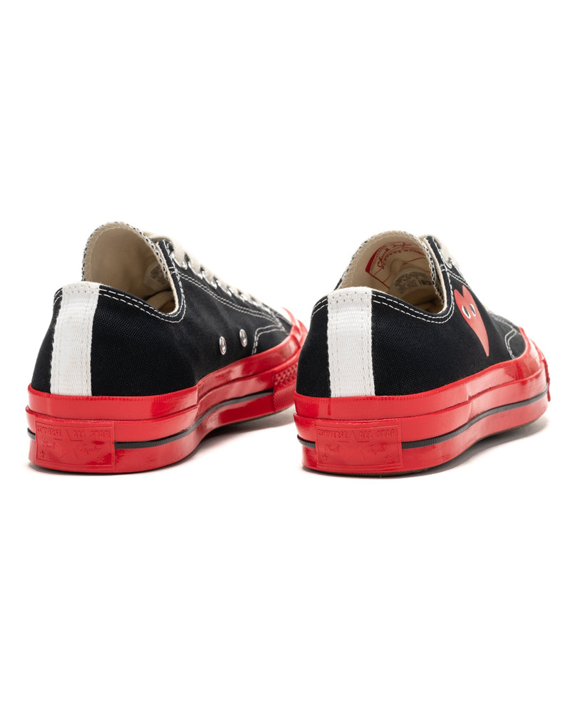 Comme Des Garçons X CONVERSE CHUCK 70 LOW RED SOLE BLACK outlook