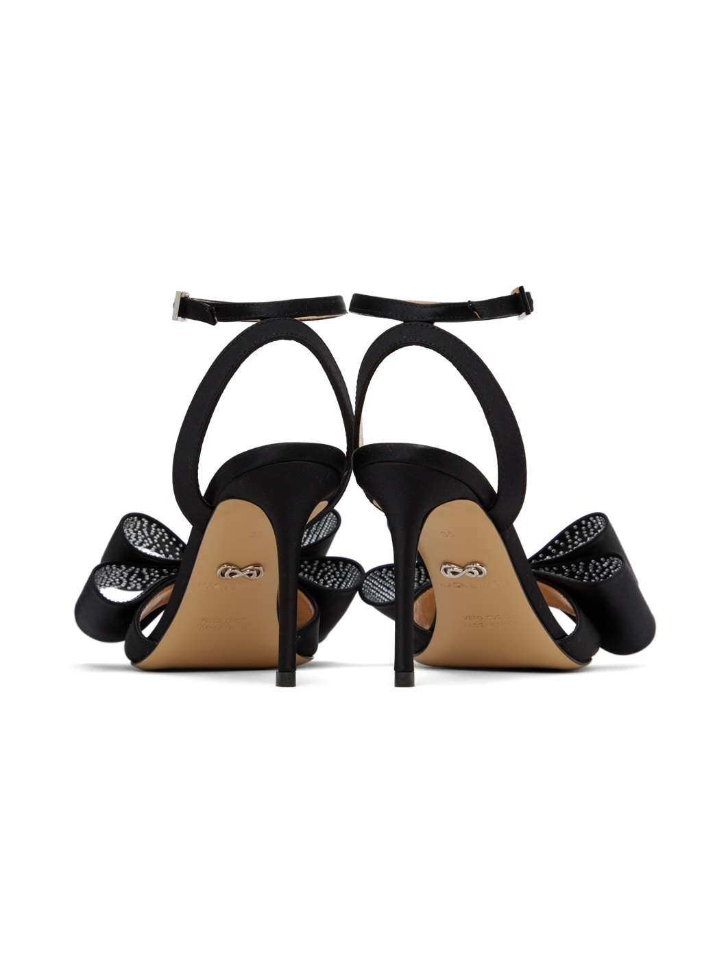 Black 'Le Cadeau' 95 Heeled Sandals - 2