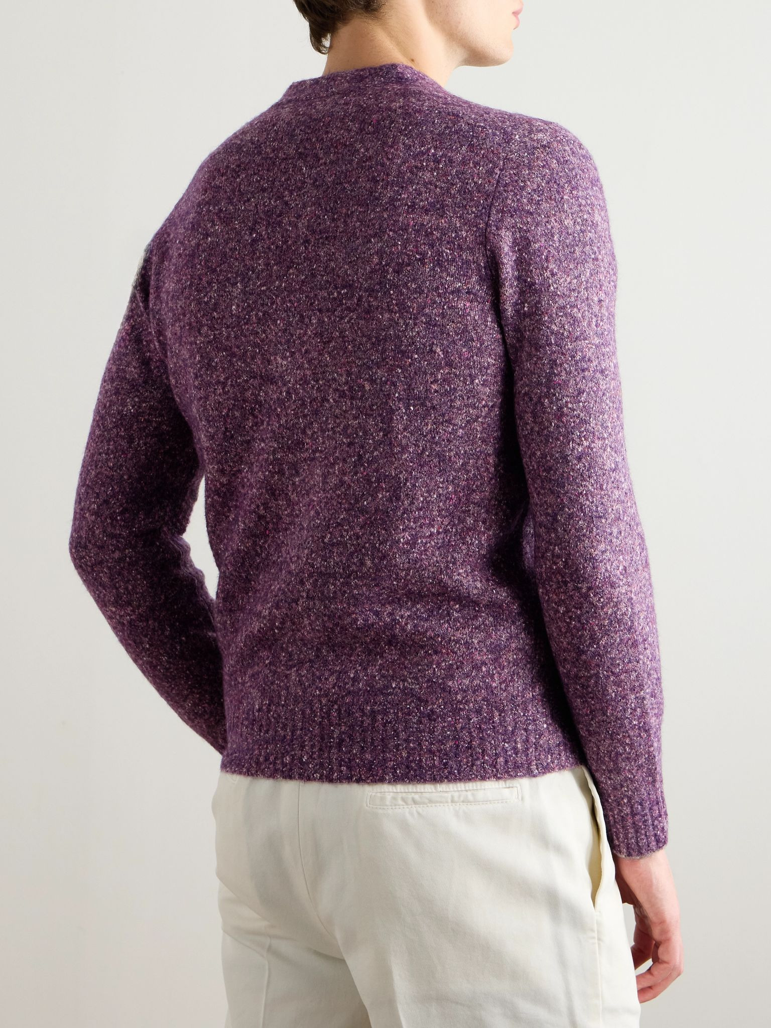 Knitted Cardigan Purple - 4