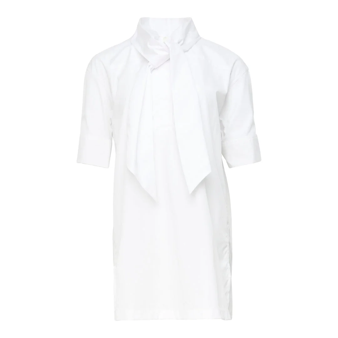 Loose Fit Short Sleeve Blouse - 1