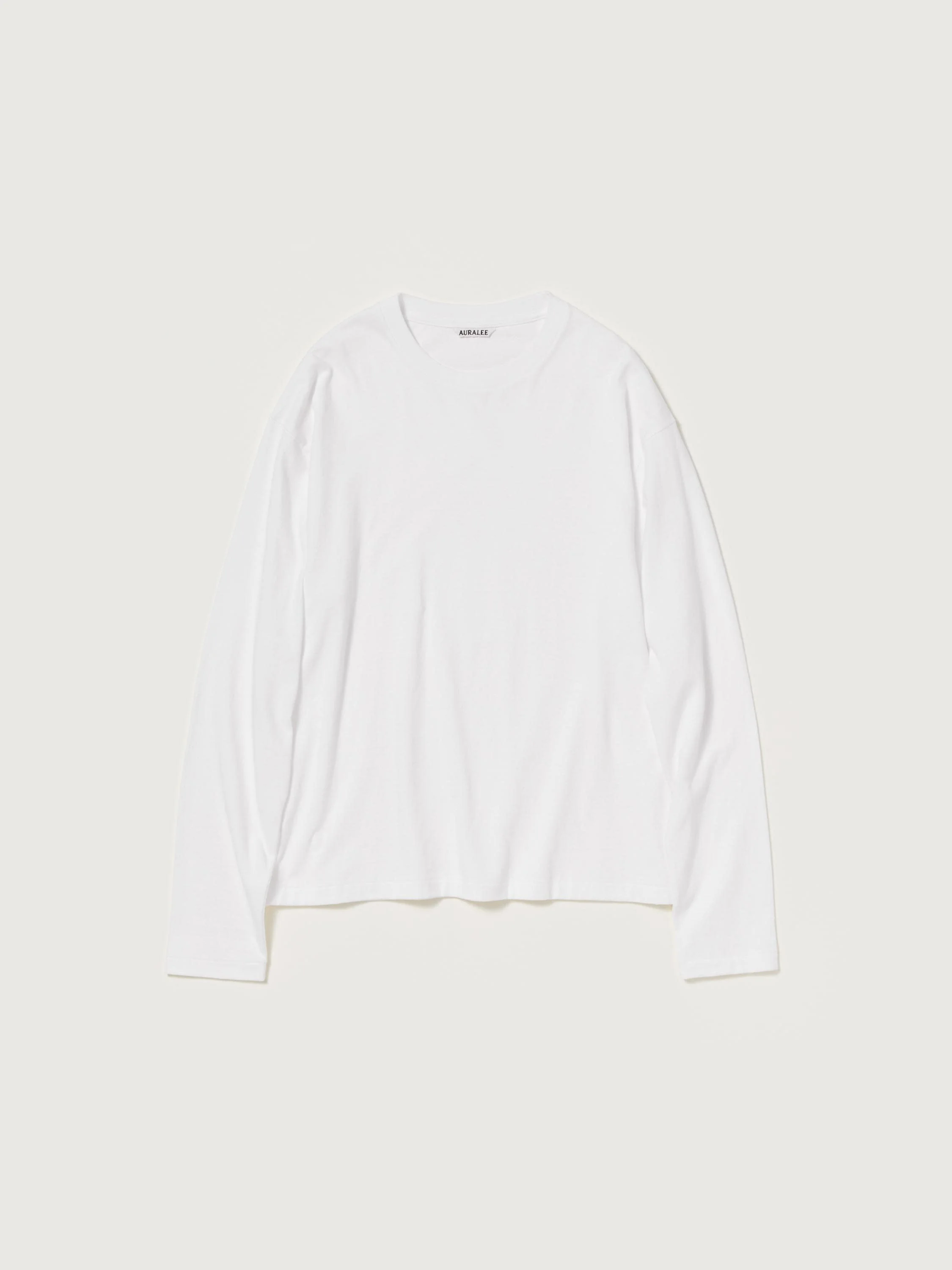 BRUSHED ORGANIC COTTON JERSEY L/S TEE - 1