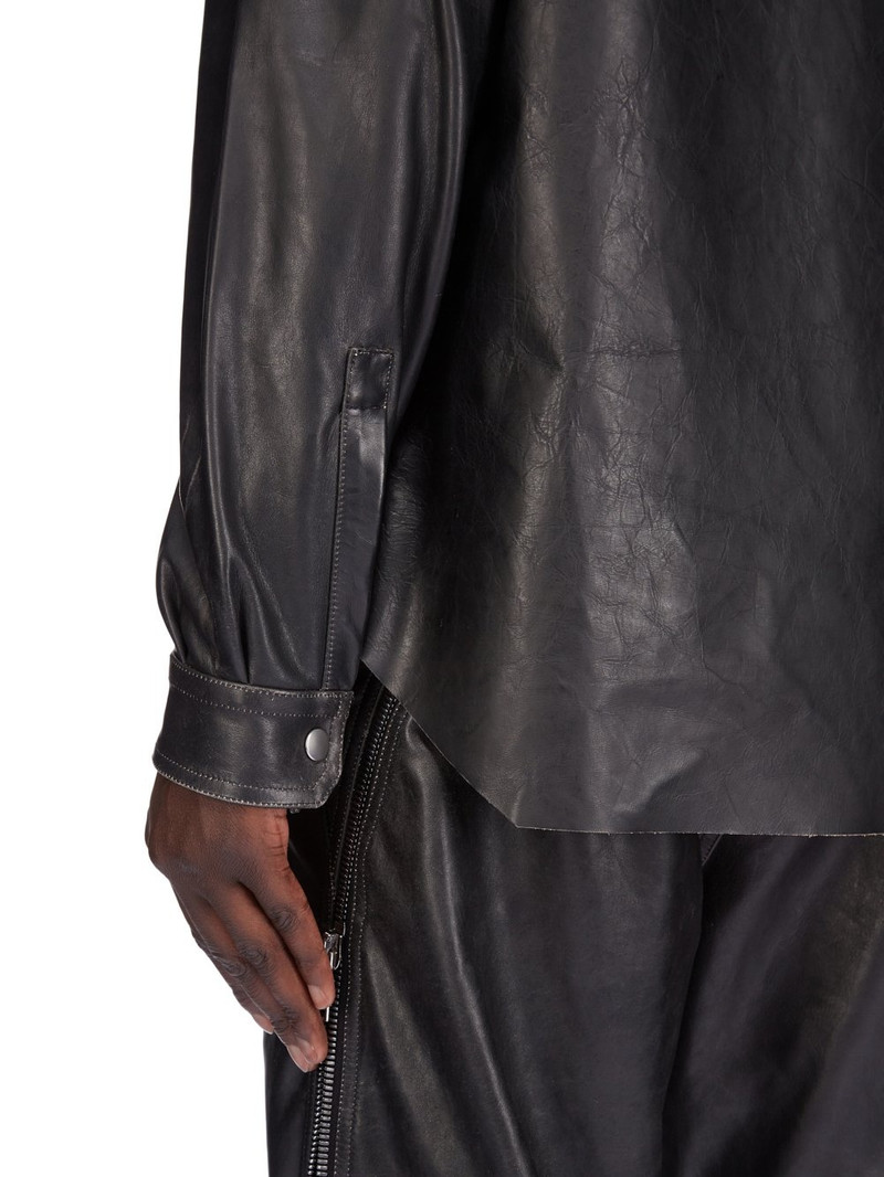 Black Hollywood Outershirt Leather Shirt 6