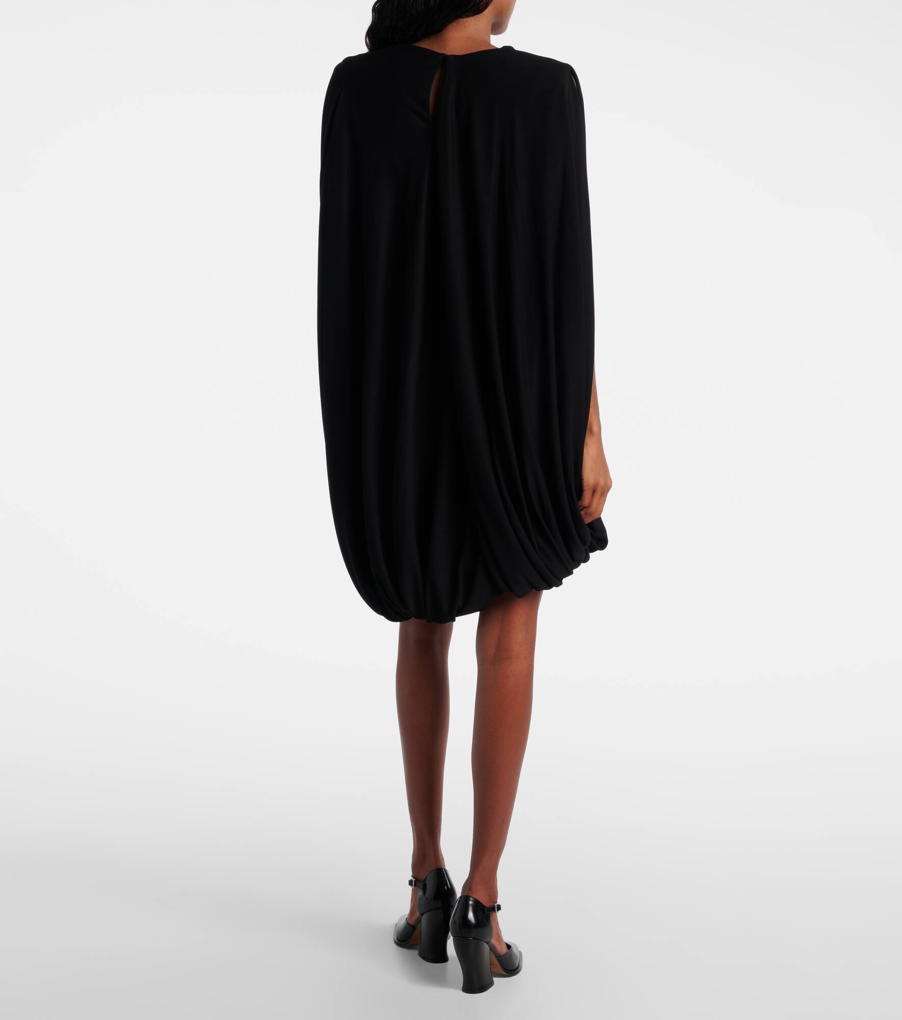 Asymmetric draped minidress - 3