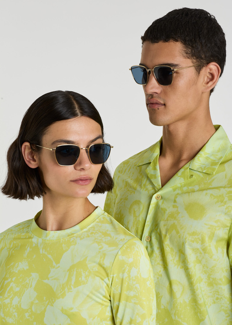 Gold 'Errol' Sunglasses 5