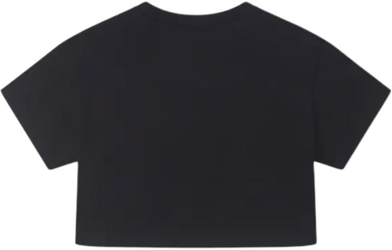 Converse (WMNS) Converse Retro Chuck Cropped T-Shirt 'Black' 10026367-A02 outlook