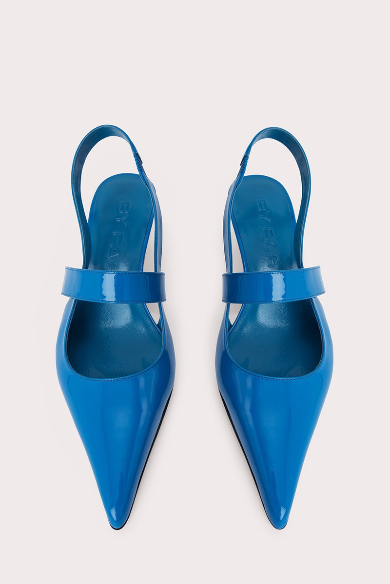 SHIRLEY CERULEAN PATENT LEATHER 5