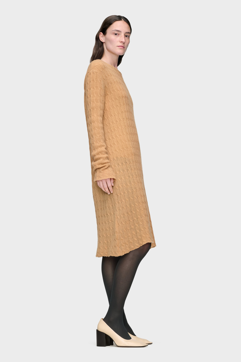 Wool Cashmere Knit Midi Dress 3