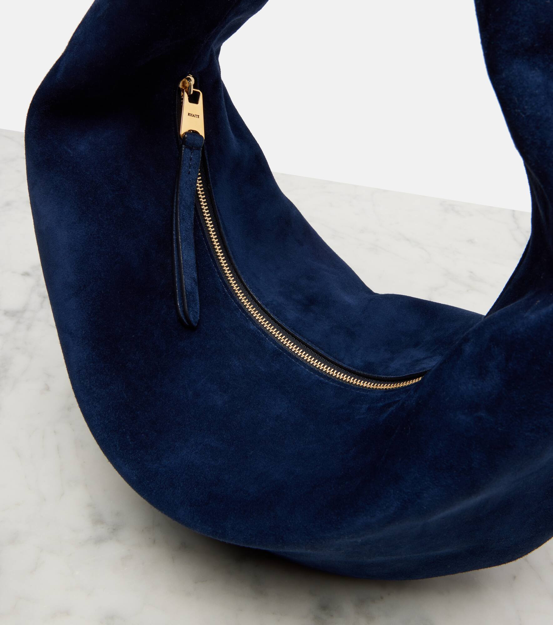 Olivia Medium suede shoulder bag - 6