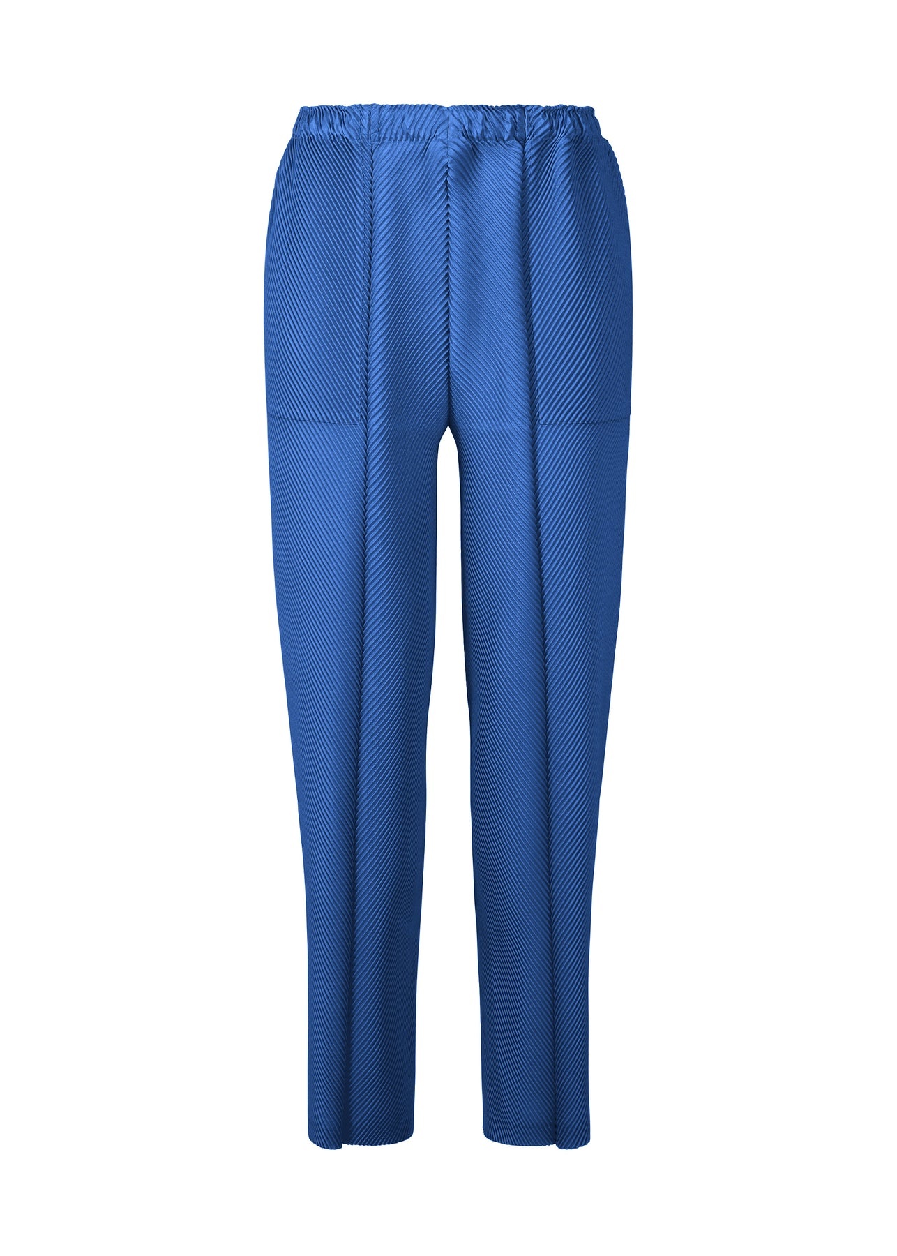 LEATHER LIKE PLEATS PANTS - 1