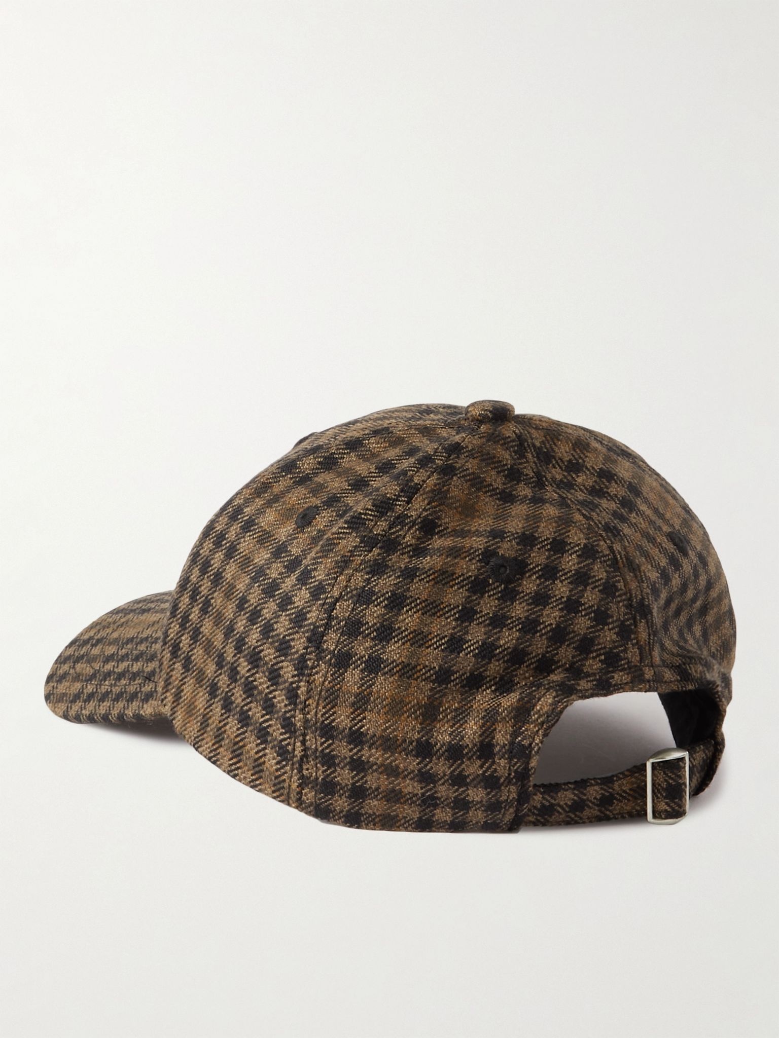 Checked Wool-Blend Tweed Baseball Cap - 4