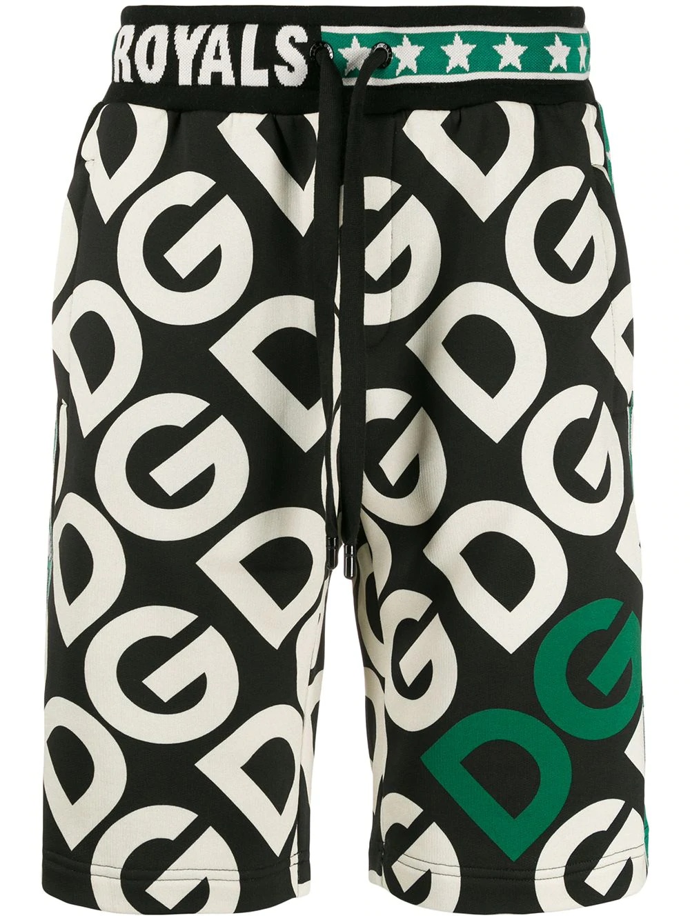 DG logo print track shorts - 1